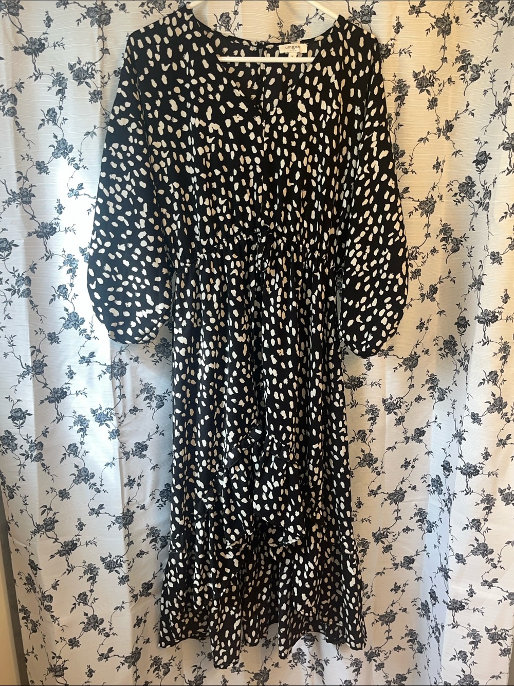 Umgee Leopard Print Asymmetrical Midi Dress - Picture 2 of 6